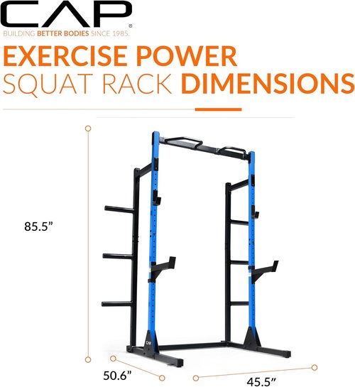 Cap Barbell Power Rack - Versatile Pull-Up Bar & Attachments | Multiple Color Options