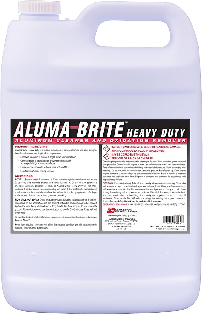 Corrosion Technologies Xhaust & Soot Remover, Superconcentrated Cleaner Degreaser For Exhaust Soot, Belly Grime, Brake Dust & Bug Splats, Multi Purpose Aircraft & Fleet Cleaning Solution, 1 Gallon
