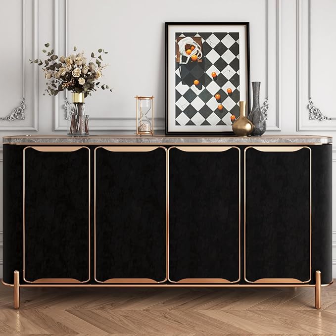 YENHOME Black Velvet Textured Peel and Stick Wallpaper Vintage Crinkle Velvet