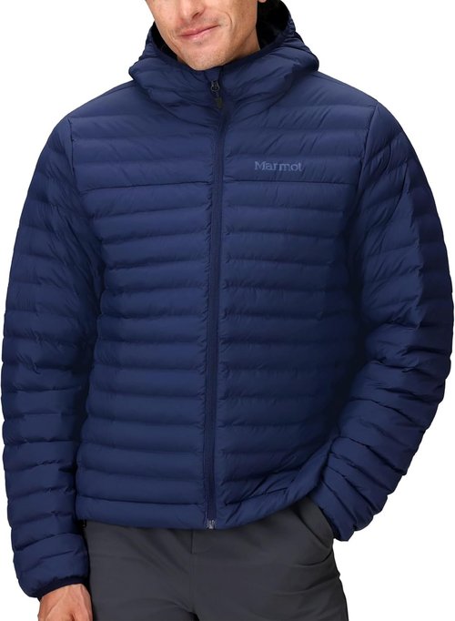 MARMOT Men's Echo Featherless Hoody - Lightweight Puffer Jacket with Hood for Ultimate Warmth