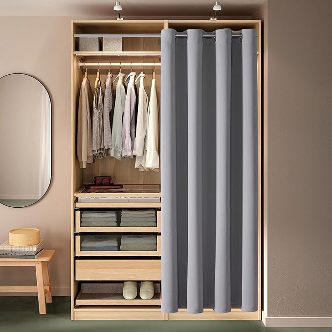 ChrisDowa Blackout Door Curtains