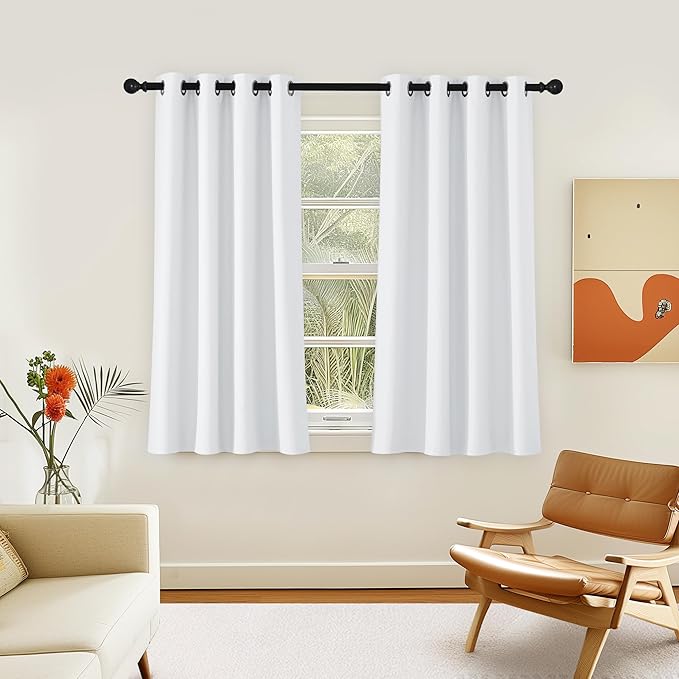 NICETOWN Room Darkening Short Curtain 54 inches Long