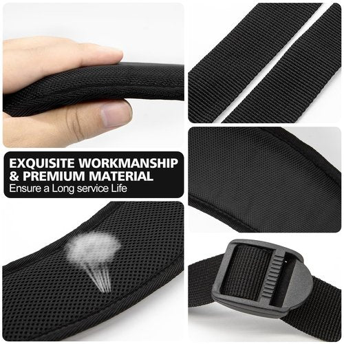 Golf Bag Strap Replacement Bags Straps Double Shoulder 4 Point Golf Bag Strap Black Thick Backpack Strap for Golf Bags (Black 1)