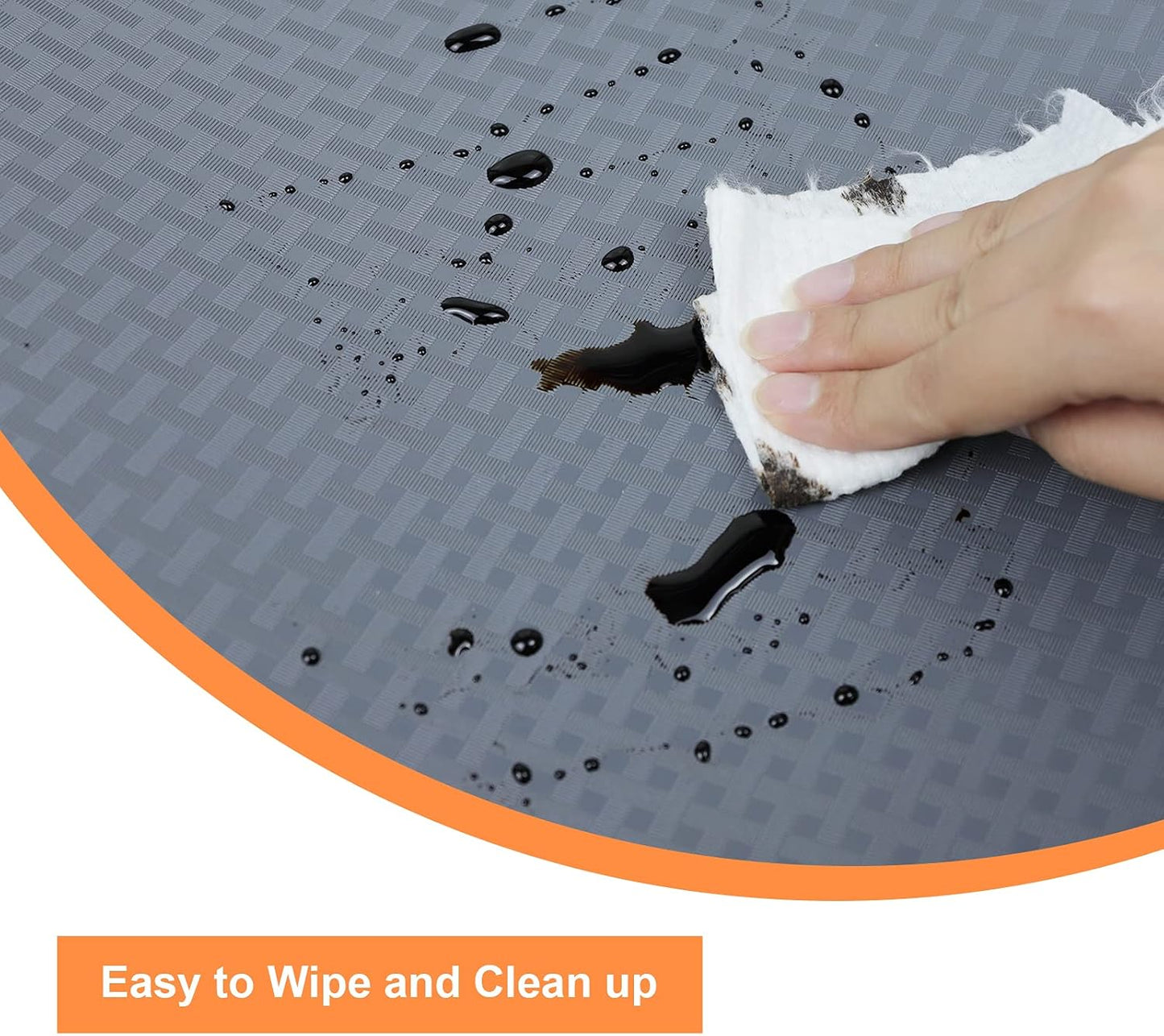 Shelf Liners for Kitchen Cabinets Refrigerator Liners Waterproof & Oil-Proof Kitchen Cupboard Liner Non-Slip Drawer Mats EVA Material Non Adhesive Fridge Mats for Shelves 17.3 x 236.2 Inches