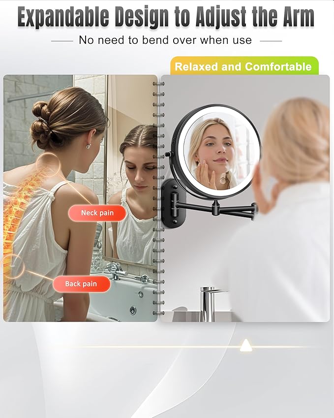 Wall Mounted Makeup Mirror