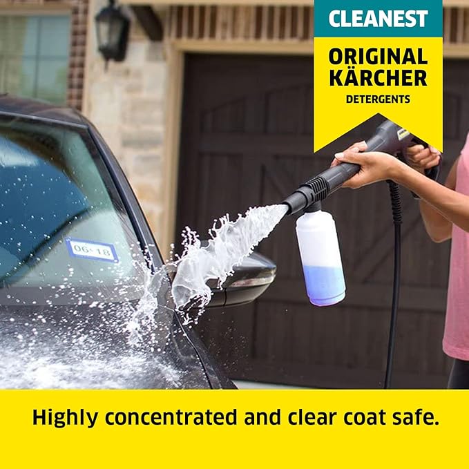 Kärcher 1 Quart Pressure Washer Vehicle Detergent and Wax - Power Washer Soap for Cars, Bikes, Trucks, Boats and More (Pack of 2)