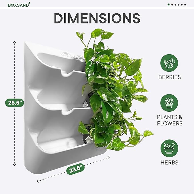 BOXSAND-12 Vertical Wall Planter