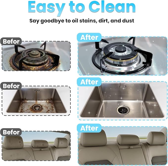 Handle Steam Cleaner, 2500W Steam Cleaner for Home, 3-Level Adjustable Handle,15s Heat-Up, Portable Steamer for Cleaning Car, Dirt, Grout, Couch, Furniture, Grease,Tile