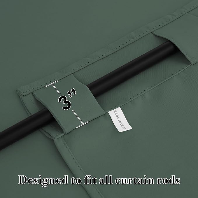 RYB HOME Blackout Curtains for Bedroom, Window Shades Thermal Insulating