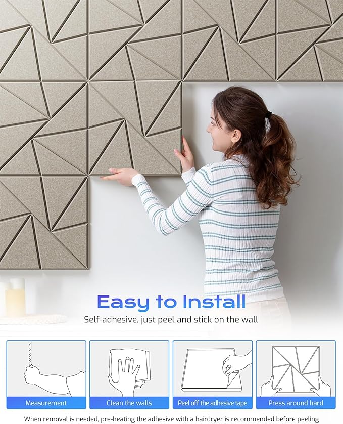 12 Pack Acoustic Panels, Sound Proof Foam Panels