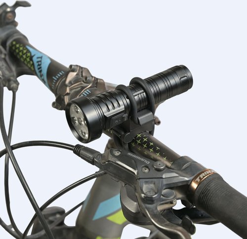 Universal Flashlight Bike Mount, Adjustable Clamp for Flashlight