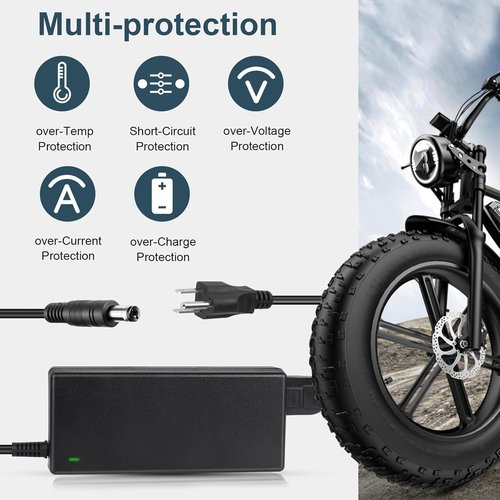 GOTRAX 42V 2A Electric Scooter Charger - Universal Replacement with 7 Plugs for 36V 10S Li-ion Battery