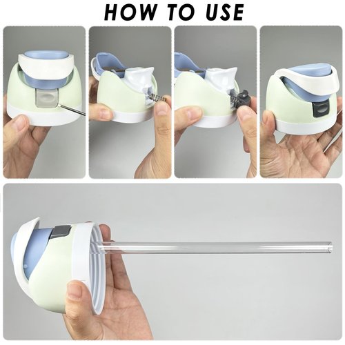 Replacement Parts Set for Owala FreeSip 24/25/32oz & Flip 32oz Includes 2Pcs Silicone Seal Ring, 2Pcs Top Cap Stoppers, 2Pcs Push Button Switch, 2Pcs Reuseable Drinking Straws, 1Pcs Cleaner Brush.