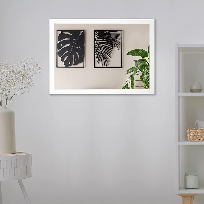 BOMINICA Rectangular Wall Mirror 24” x 36” Bathroom Mirror Framed Wall Mirror