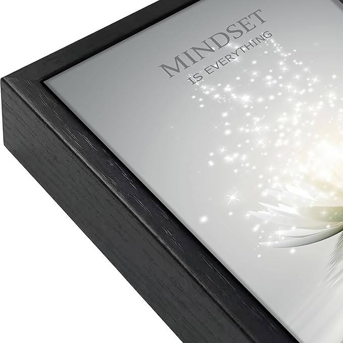 Floating Framed Zen Wall Art, Just Breathe Picture Poster