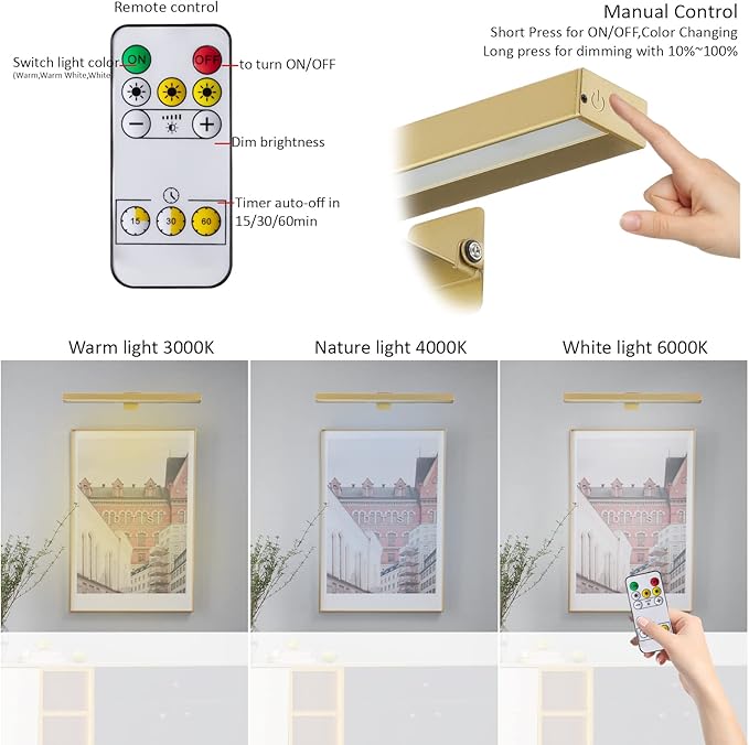 MIOBLUE Rechargeable Picture Lights