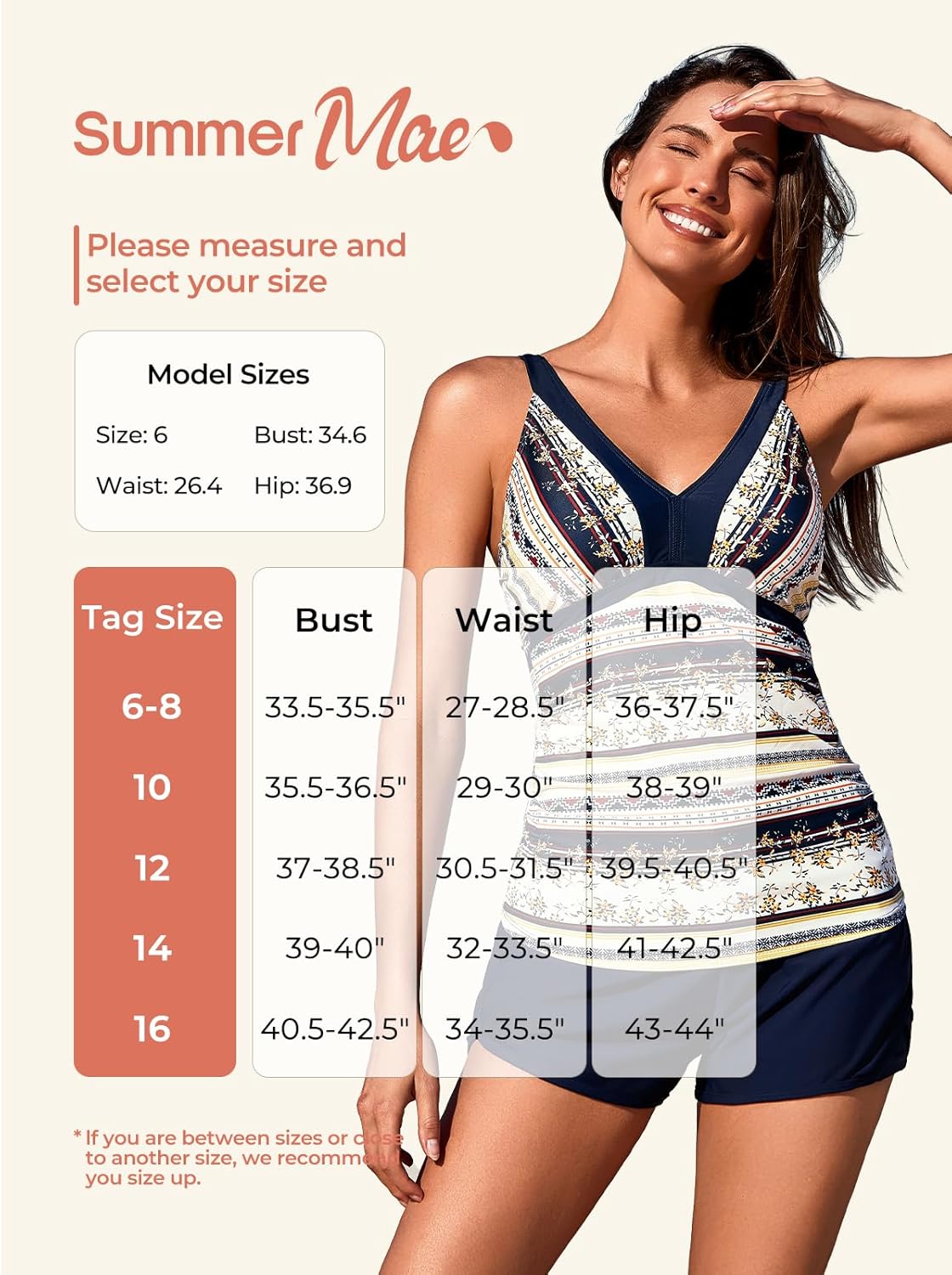 Summer Mae Color Block Tankini Swimsuit - Sporty Two-Piece with Side Pockets | Women's Swimwear 2025