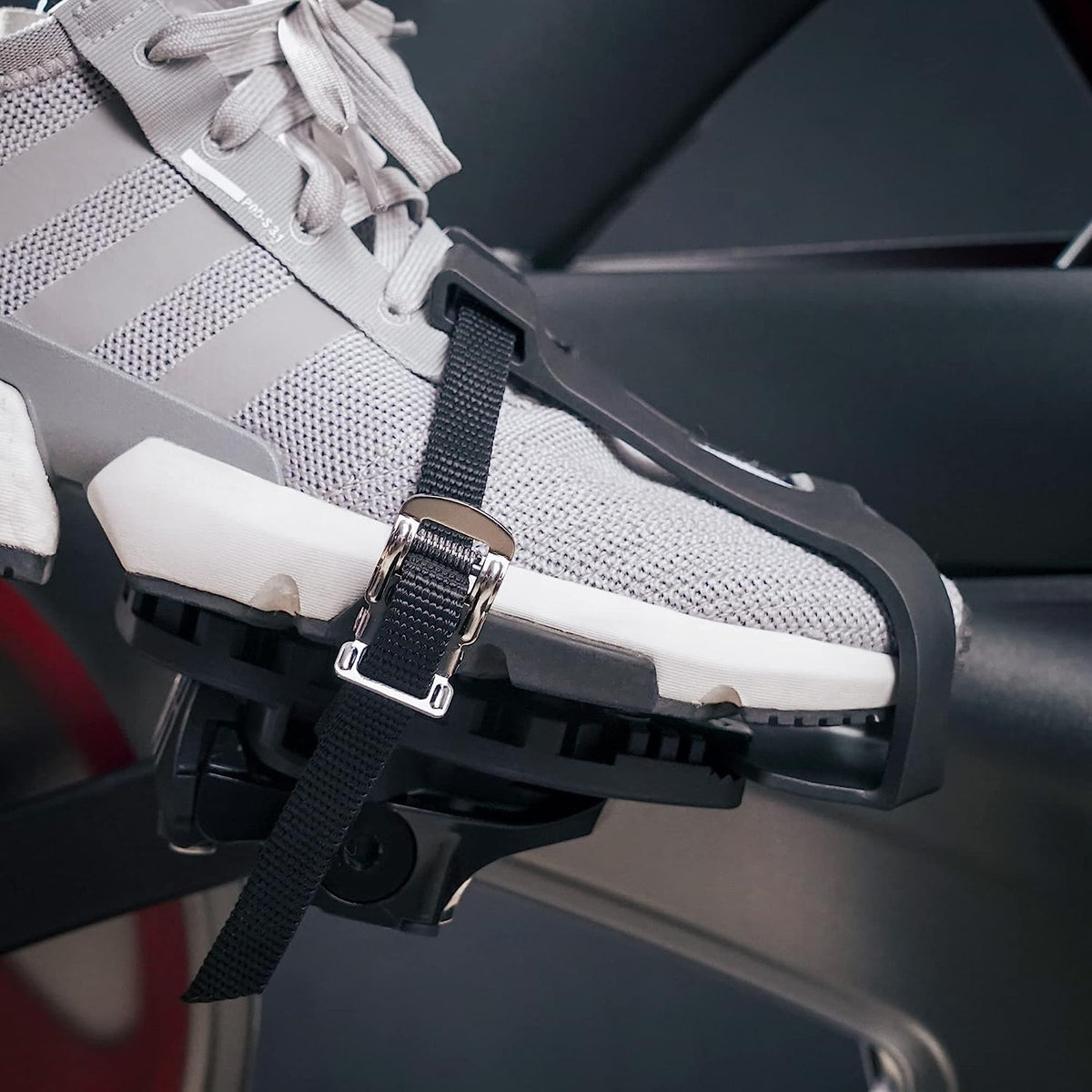 Bike Bicycle Toe Clips Cage ONLY - Compatible with Peloton Bike & Bike+ Pedals Adapters - Convert Look Delta Pedals to Dual Function Pedals - Ride with Sneakers