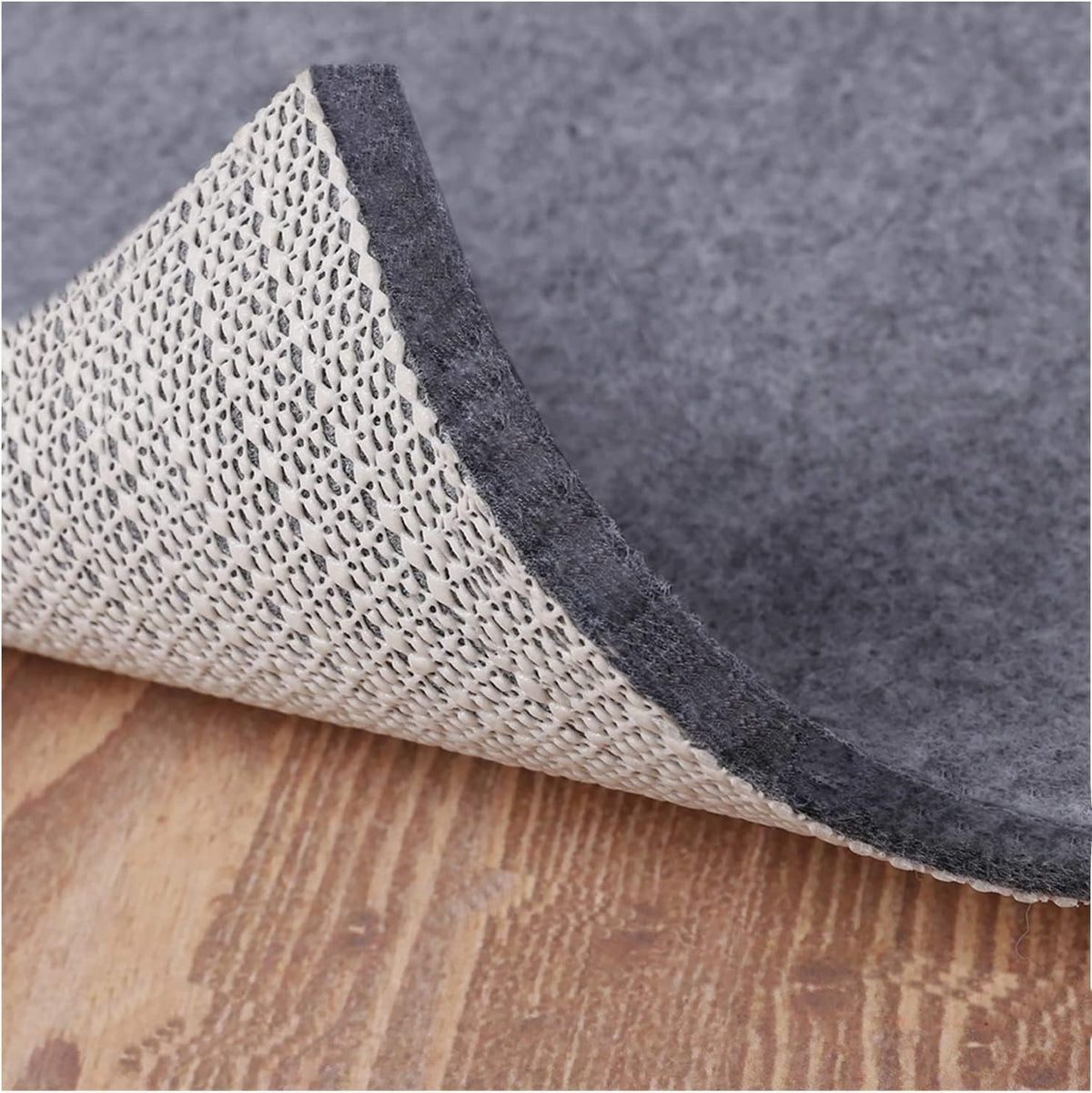 Non Slip Rug Pad Grippers - 8x10, 1/4" Thick, Felt + Rubber Double Layers Area Carpet Mat Tap, Provides Protection and Cushioning for Hardwood or Tile Floors