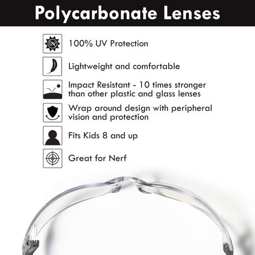 12 Pack Safety Glasses ANSI Z87+ Certified Protective Eyewear Goggles for Men and Women with UV Eye Protection