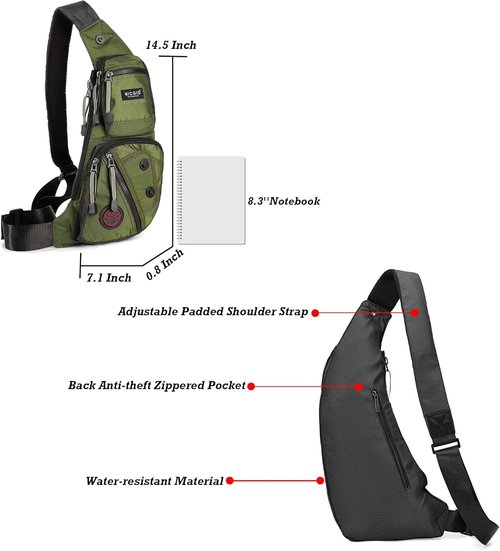 NICGID Sling Bag - Versatile Crossbody Backpack for Men & Women | Casual Daypack, Stylish & Functional