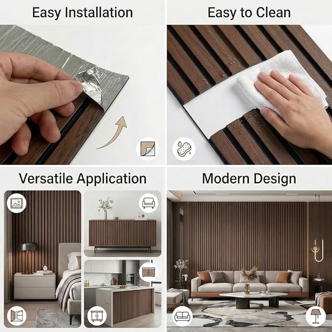 3D Wall Panels Peel and Stick – 15.74" x 236" PVC Faux Texture Wall Covering