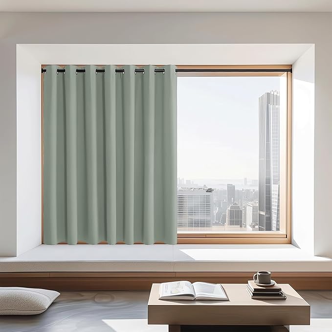 NICETOWN Blackout Curtains 72 inches Long, Grommet Privacy Window Treatment