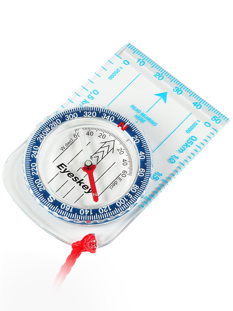 Eyeskey Ultra-Light Compass,Compact Hiking&Mountaineering, Accurate Orienteering Compass with Map Scales for Backpacking, Trekking & Scout Navigation