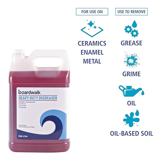 Boardwalk Heavy-Duty Degreaser, 1 Gallon Bottle, 4/Carton