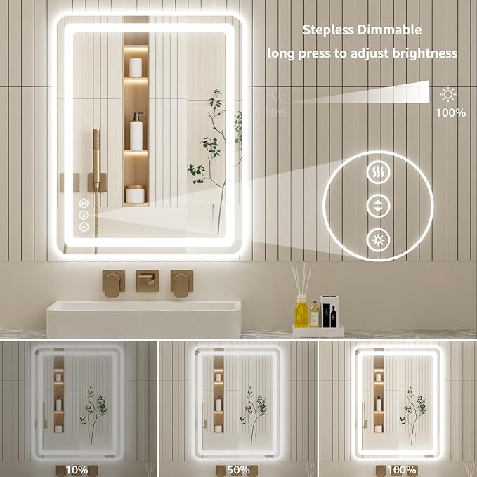 55" x 36" Led Bathroom Mirror