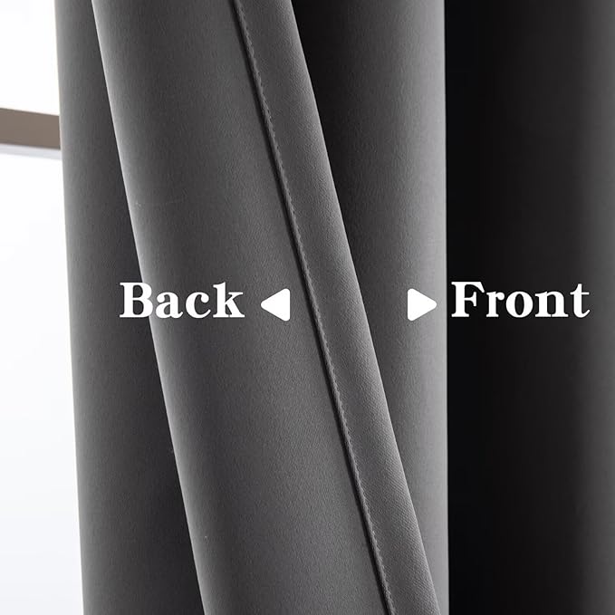 IGEMAEVE Blackout Curtains 108 Inch Length 2 Panels Set, Grommet Energy Saving