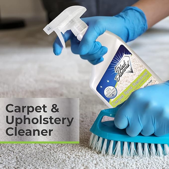 Black Diamond Stoneworks Carpet & Upholstery Cleaner: Fast Acting Deep Cleaning Spot & Stain Remover Spray Also Works Great on Rugs, Couches and Car Seats (1-Gallon)