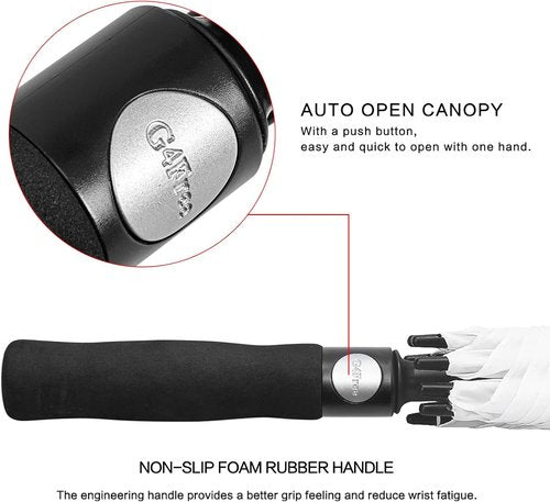G4Free Golf Umbrella - Oversized 72-Inch Double Canopy, Windproof & Waterproof Design
