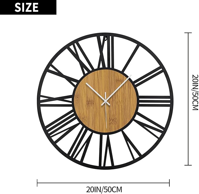 1st owned Wall Clocks for Living Room Decor, Round Silent Non Ticking, Modern