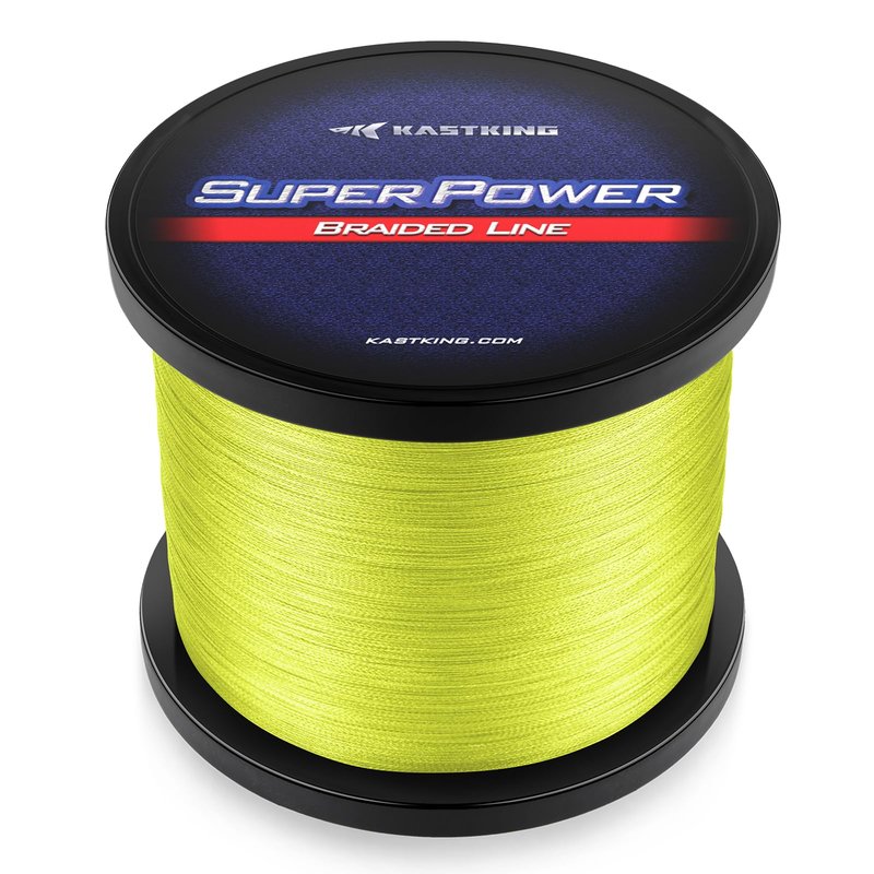 KastKing Superpower Braided Fishing Line, Yellow, 10 LB, 1097 Yds