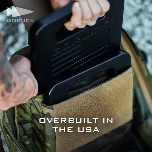 GORUCK Rucker 4.0 20L Black & 30Lb Ruck Plate Bundle