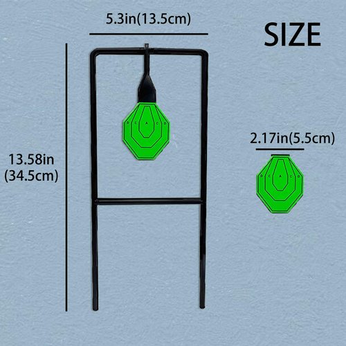 Metal Target, Backyard BB Target, Automatic Reset, Round, Iron, Portable Design, Suitable for Home Garden, Lawn, Farm, Patio, Backyard(Round)