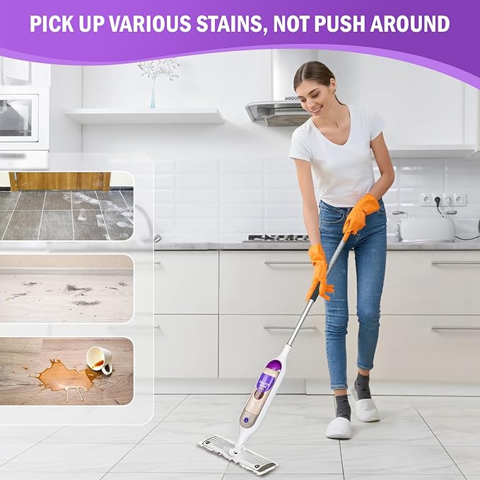 15 Pack Disposable Moping Pads Refills for Power Mop??? Multi-Surface Mop and PowerMop??? Wood Mop, Replacement Mop Pads for Floor Cleaning
