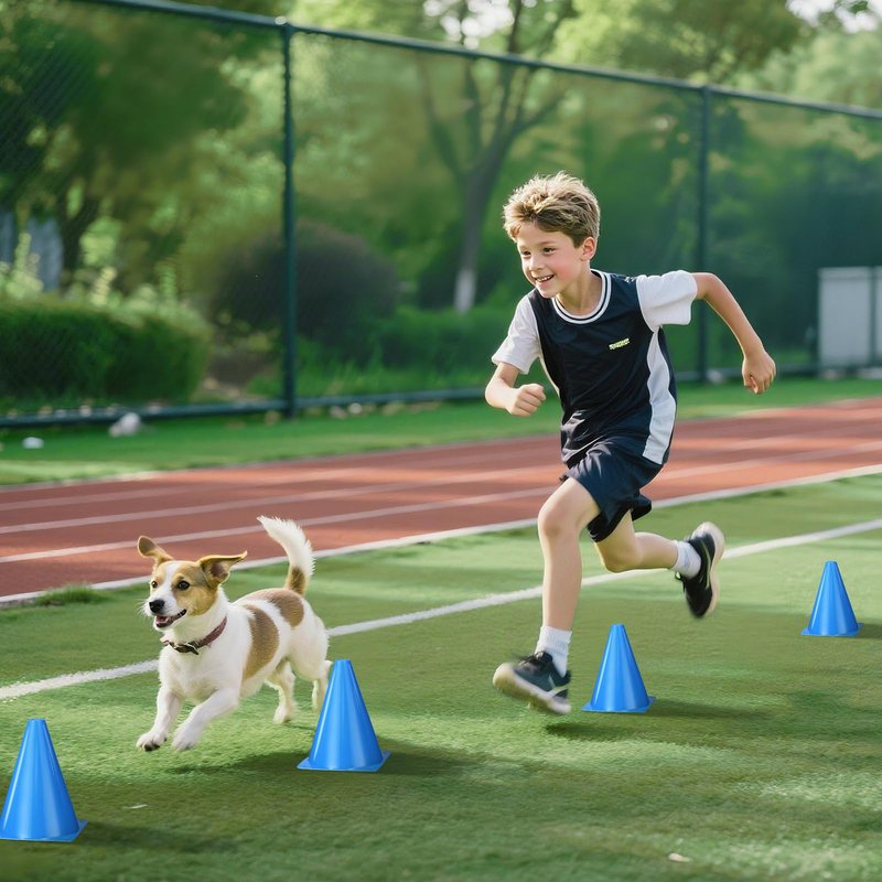 ZKNDRHJO 24pcs Cones 7 Inch Soccer Cones and Plastic Traffic Cones, Durable Cones for Sports Training, Ideal for Soccer, Basketball, Football, Skating, and Agility Drills Practice (24, Blue)