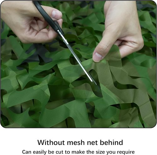 HYOUT Camo Netting - Camouflage Ghillie Hunting Blind & Sunshade | Woodland Camo 5x19.7ft