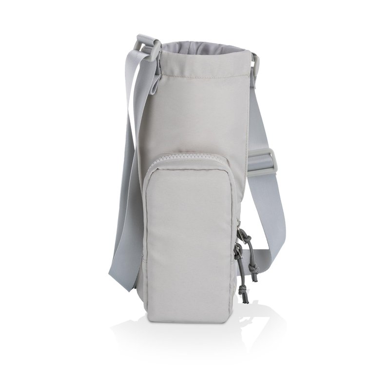PICNIC TIME Eclipse 40 oz Tumber Tote, Drink Carrier Crossbody Bag, Water Bottle Holder with Shoulder Strap and Phone Pocket, (Gray)