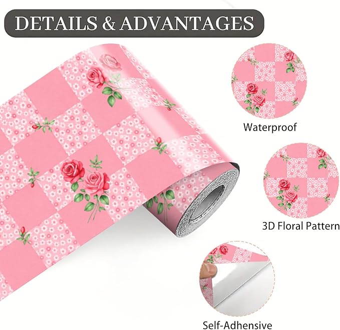 Pink Polka Dot Wallpaper Border 196x4 Inch Peel and Stick Wall Border Removable