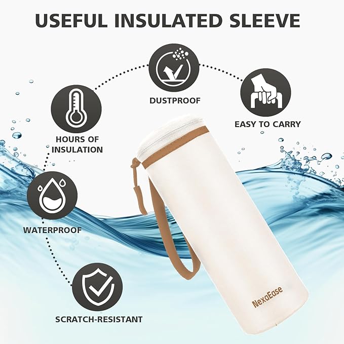 Portable Blender for Shakes and Smoothies- Personal Juicer 20 OZ Electric Protein Shaker Bottle with Insulated Sleeve, USB-C Rechargeable,Travel Lid-Small Blender Cup for Kitchen, Office, Gym,Travel