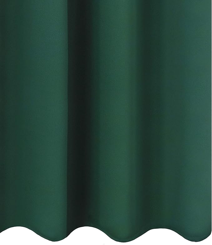 LEMOMO Blackout Curtains 52 x 45 inch/Green Curtains Set of 2 Panels/Thermal
