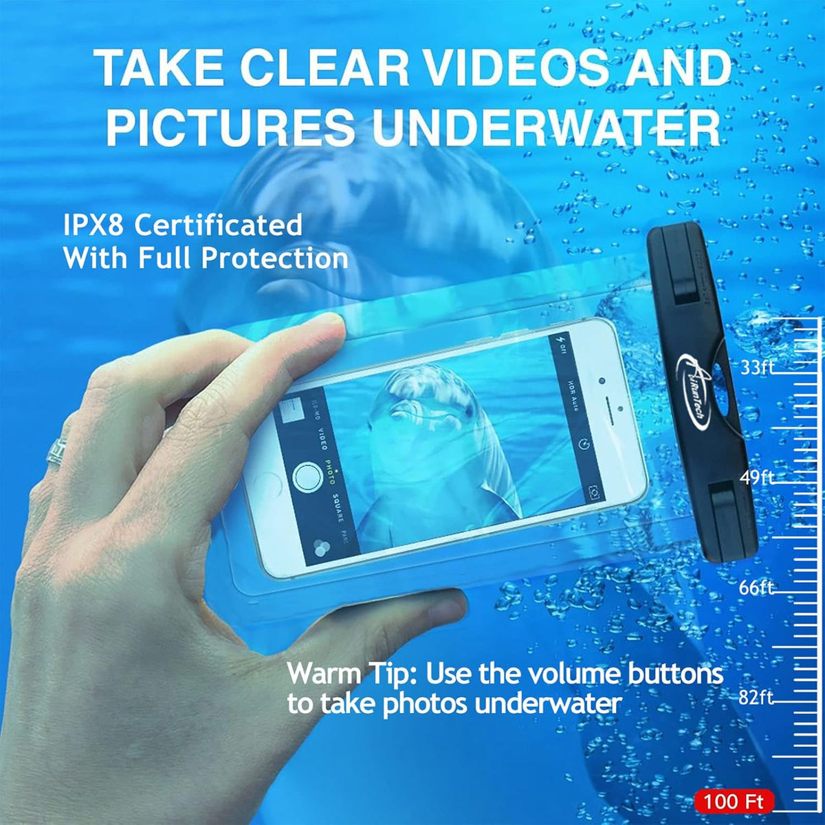 AiRunTech Waterproof Fanny Pack - IPX8 Dry Bag with Phone Pouch for iPhone 16/15/14/13/12/11 Pro Max | Two Cases & Waist Bags Set