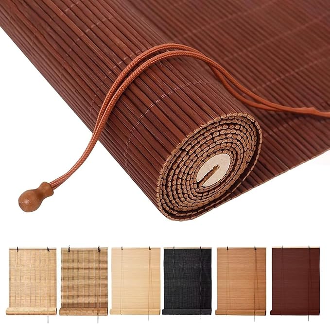 Bamboo Blinds, Custom Sizes Roller Shades