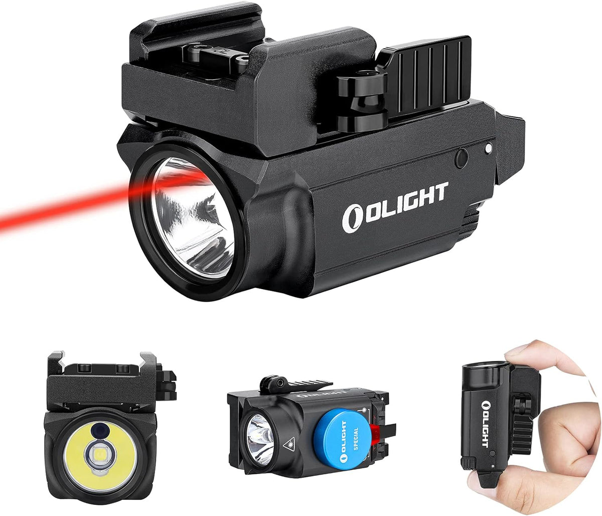 OLIGHT PL-Mini 2 Valkyrie 600 Lumens Magnetic USB Rechargeable Compact Hunting Gear with Adjustable Rail, High Performance CW LED Flashlight with Built-in Battery