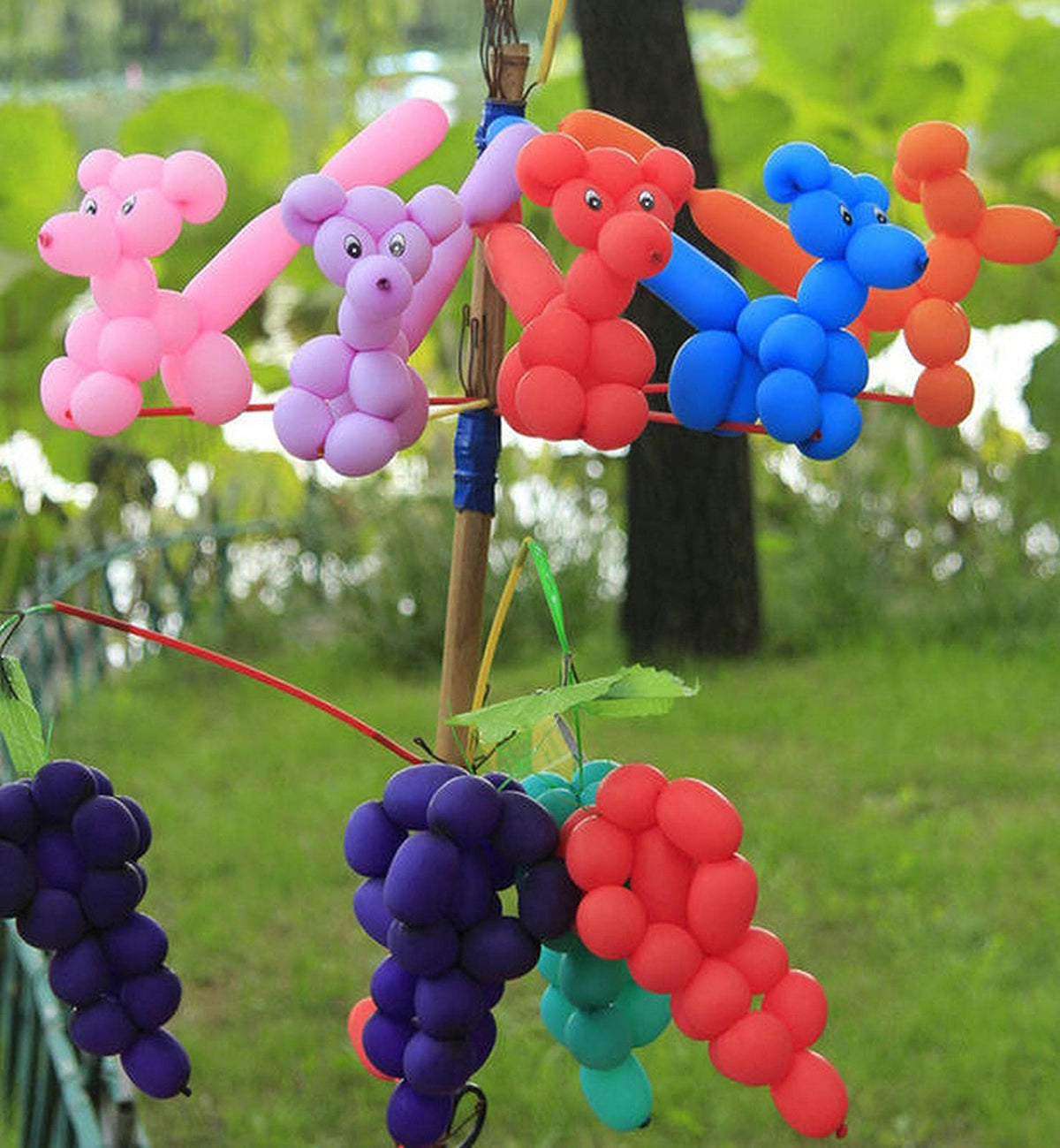100Pcs Multi 260 Balloons Multi Long Skinny Latex Balloon for Animal Ballons, Premium Quality Balloons for Beginners Baloons Making Kid's Carnivals Party Decoartion