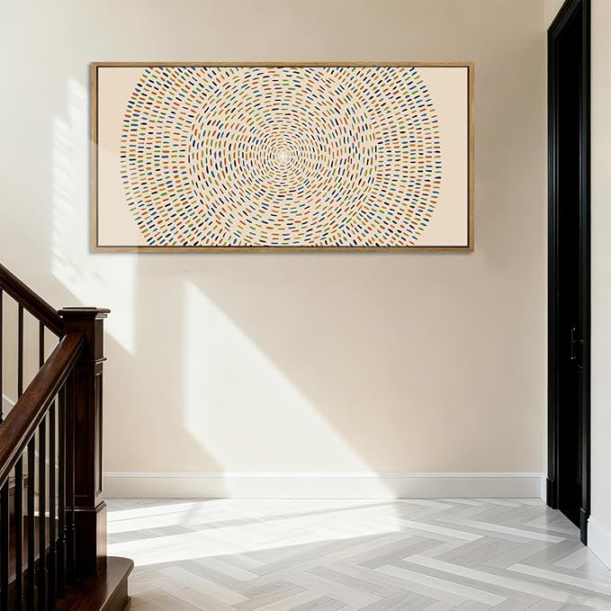 Anyzal Large Jesus Wall Art Framed,Jesus Feeds the 5000 Wall Art,Modern Christian Art Prints,Religious Easter Artwork,Abstract Bible Painting Christian Faith for Home Living Room Bedroom 20"x40"
