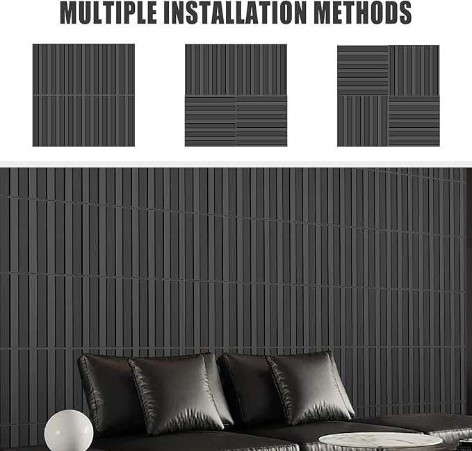 33 Pack 3D PVC Wall Panels 12x12 Inch